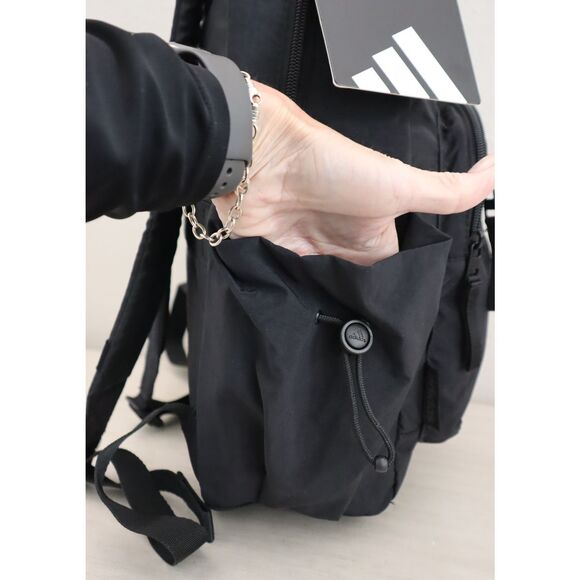 Adidas 5157744-IR0739 Unisex O/S Black 16" Laptop Sleeve Weekender Backpack - Picture 13 of 16